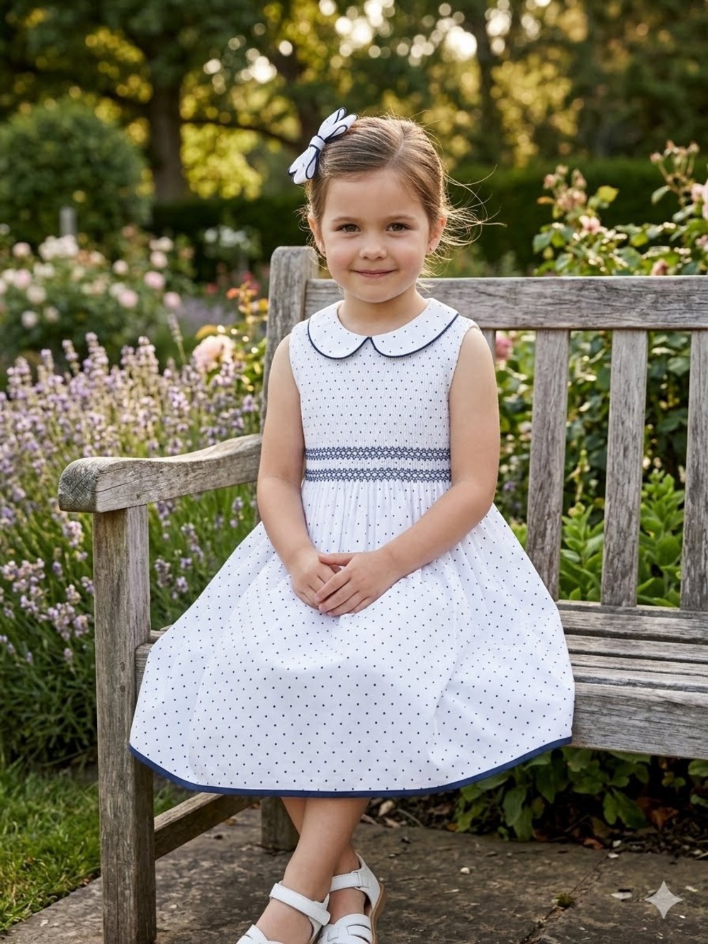 Fleurisse Polka Dot Sleeveless Girls' Dress size 4t